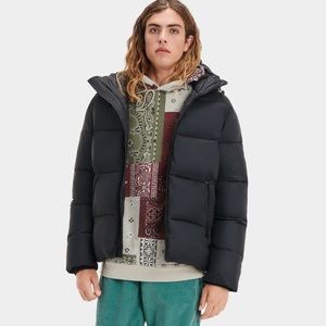 UGG Black Puffer Jacket for Men